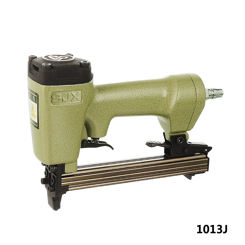 1013J Pneumatic Nail Gun Air Stapler Gun Tool Brad Nailer Gun U Style for Furniture Wood Bamboo