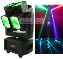 2017 New Dual Heads Moving Head Light Eight Lenses Both Head and Yoke Rotates Continuously 360 Degrees Pixel Control on Each Led