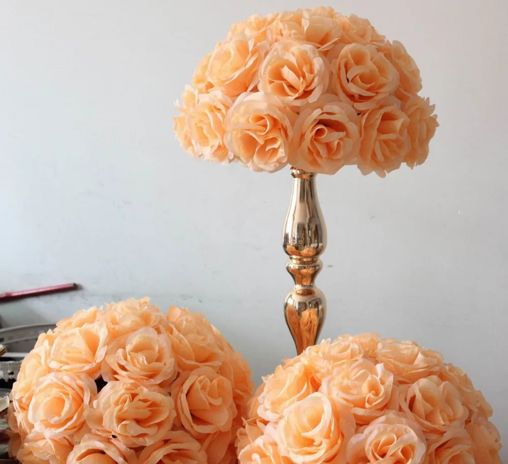 Spr Peach Wedding Table Centerpiece Even Planning Decoration Spr Peach Wedding Table Centerpiece Even Planning Decoration Artificial Flower 35cm Silk Kissing Ball In Dried Flowers From