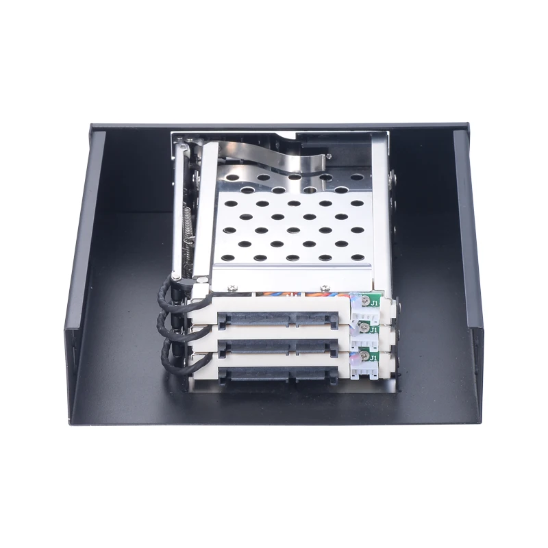  Uneatop ST5534 2.5in aluminum shell 3-bay SATA ROM-Space hard drive rack to 5.25 PC bay hard disk c