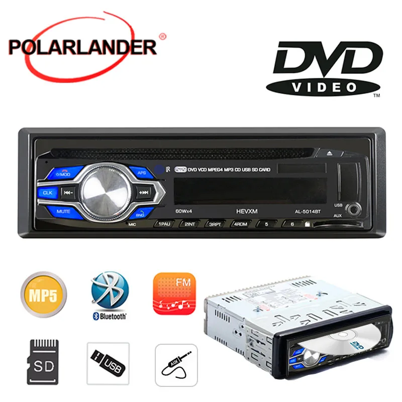 2015 New Arrival Automatic Car Radio MP3 Player 12V audio Bluetooth usb mp3 DVD VCD CD