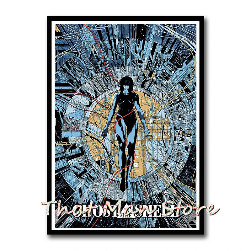 GHOST IN THE SHELL POSTER FILM ART A4 A3 PRINT CINEMA MOVIE