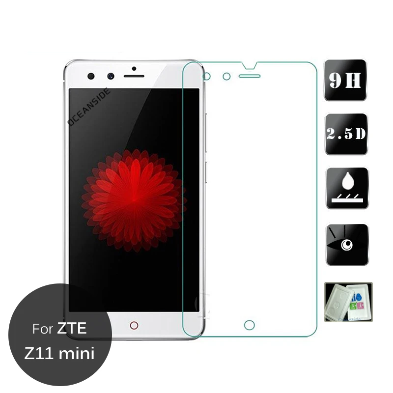 

2PCS For Zte Nubia Z11 Mini Tempered Glass Screen Protector 2.5 9h Protective Film on Z11Mini Z 11 NX529J pelicula de vidro