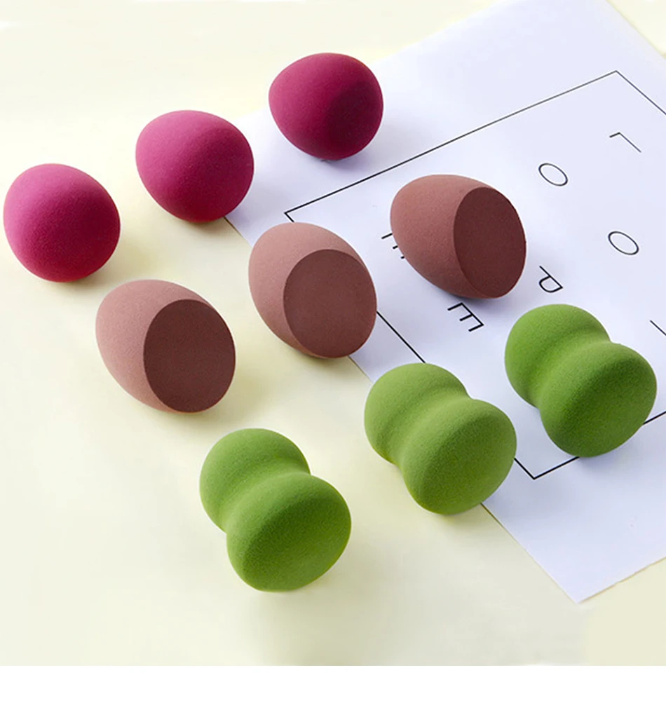 3 шт./компл. BB крем консилер, основа, пудра косметическая губка для смешивания тональный крем для лица косметический Make Up Красота инструменты с подставкой