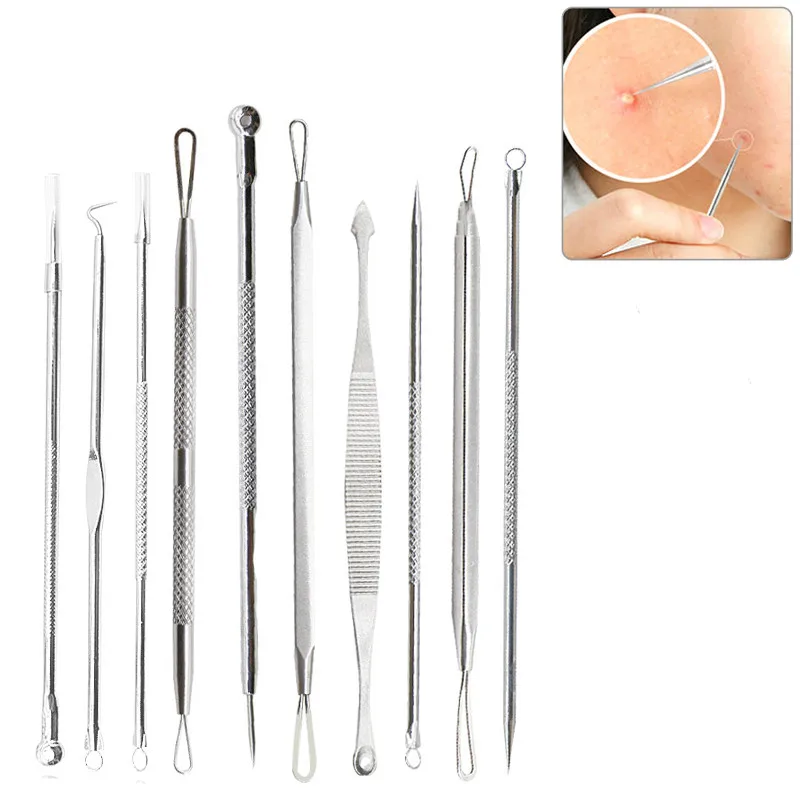 

1pc Blackhead Remover Tool Kit Face Skin Care Tools Face Comedone Acne Needle Clip Pimple Tweezer Blemish Extractor Tools Set