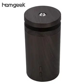 

Homgeek 100ml Air Humidifier Aroma Essential Oil Diffuser Aromatherapy 7-Color LED Light Wood Grain Mist Maker for Office Home