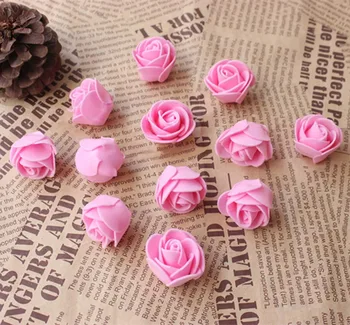 

2.5CM High Quality Artificial Floral Foam PE Mini Roses Heads,Floral Head Wreath,DIY Decoration For Candy Box,Hats,Hair Garland