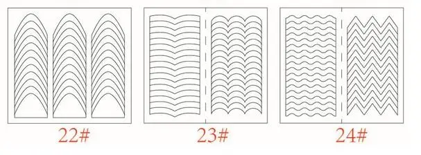 24 шт./компл. дизайн ногтей руководство Стикеры советы полые Трафареты французский шаблон 3D наклейки формы Стайлинг Инструмент для маникюра
