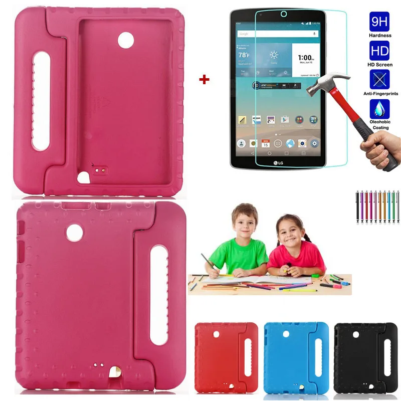 Tablet Kids Handbag Safe EVA Case Cover For LG G pad F 8.0 V495 GPAD 2 8.0 V498 With Stand