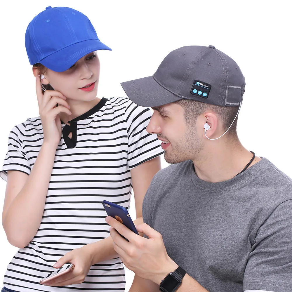 Bluetooth, мужская и женская шапка, спортивная бейсболка для улицы, для мужчин и женщин, новинка, наушники, музыка, шляпа от солнца, кепка, casquette