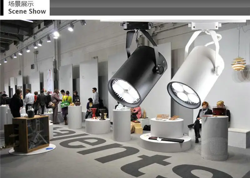 Светодиодный Трековый светильник E27 PAR30 35/40 Вт 240 В переменного тока|dimmable led track