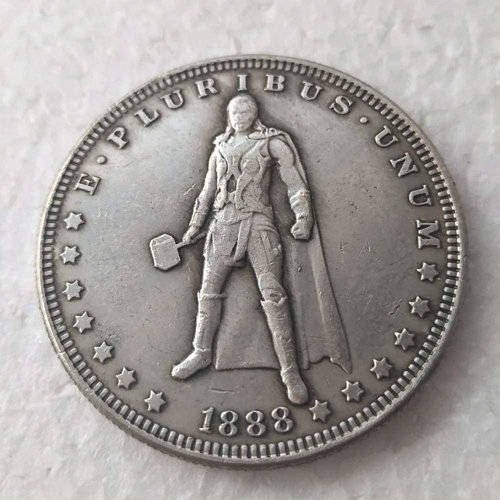 

HB(03)TH US Hobo 1888 Morgan Dollar In Movie characters Creative Copy Coins