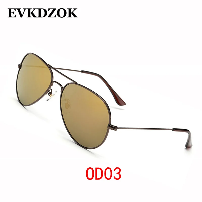 Модные синие авиационные солнцезащитные очки для женщин, простая металлическая оправа, мужские солнцезащитные очки для вождения UV400, винтажные Поляризованные очки P3025 - Цвет линз: OD03