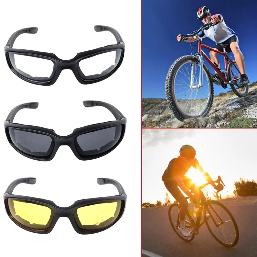 

Cycling Glasses Tactical Outdoor Sports Cycling Fishing Hunting Protector Eyes HD Foam Pads Fashion Bicycle Driving Protection E