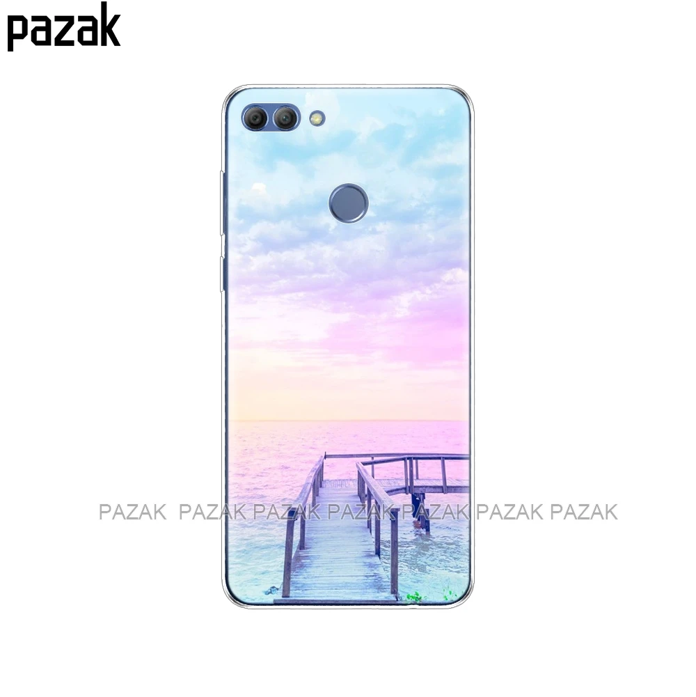 34386 Силиконовый чехол для телефона huawei Y9, чехлы, Coque etui, бампер, оболочка, мягкий ТПУ, задняя крышка для телефона, полная защита 360 - Цвет: 34386