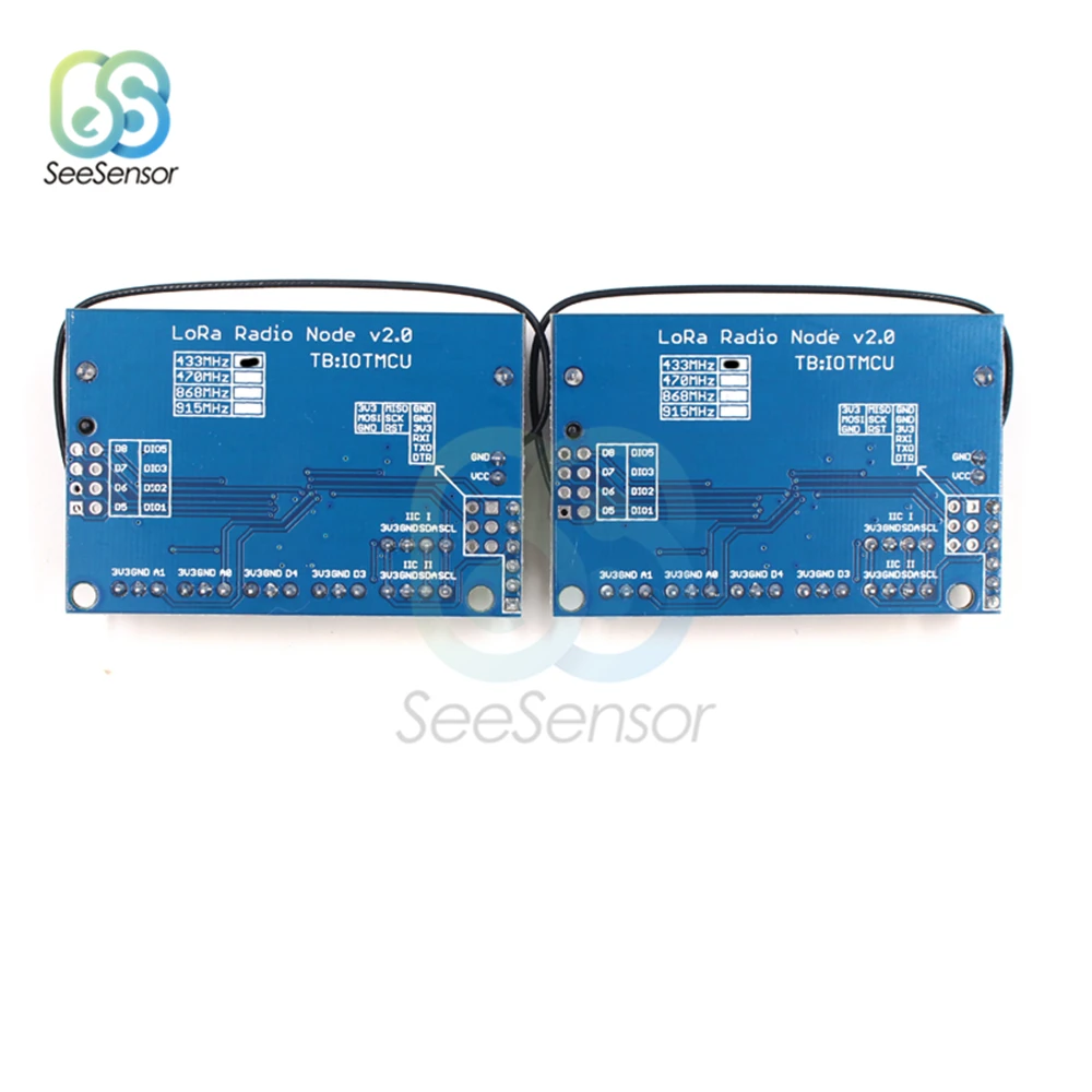 LoRa радио узел V1.0 433 МГц 868 915 RFM95 SX1276 ATmega328P RFM98 с 3 7 В 14500 держатель батареи 12 Антенна