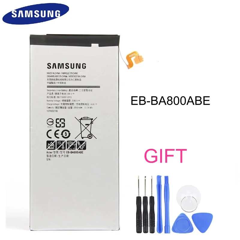 EB-BA800ABE Оригинальные Замена Батарея для Samsung Galaxy A8 A8000 A800F A800S A800YZ EB-BA800ABA EBBA800ABE 3050 mAh