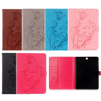 

For Samsung Tab S2 T810 Cases Crazy Horse pattern Leather Flip Stand Tablet Cover for Samsung Galaxy Tab S2 T810 T815 9.7inch