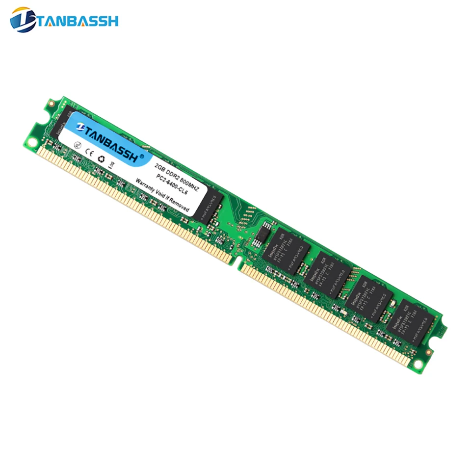 Ddr2 4 Гб(2 шт. X2GB) 2 Гб оперативной памяти 800 МГц PC2-6400U 240Pin 1,8 V CL6 Desktop Memory tanbassh