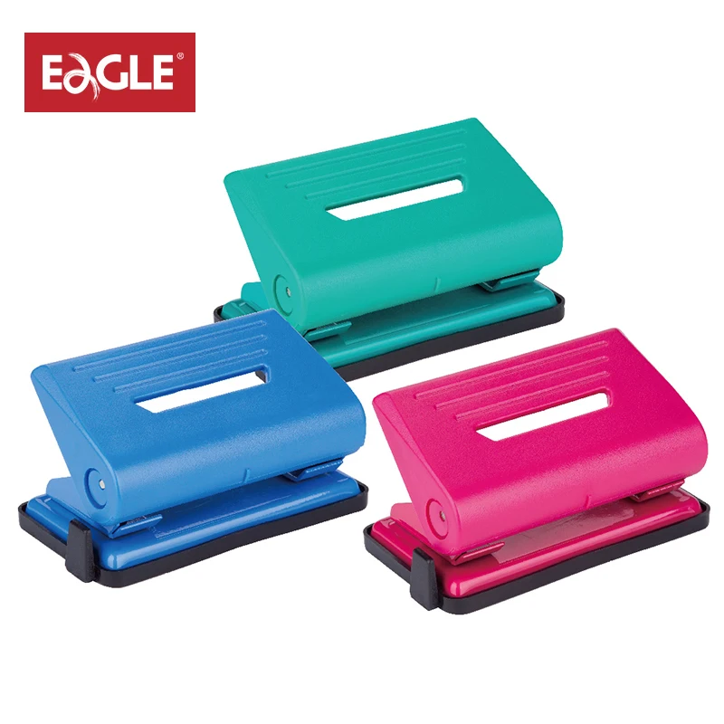 

Double Holes Manual Hole Punch Standard Paper Binding Puncher Plastic Punching Machine Office Binding Supplies Color Random 837S