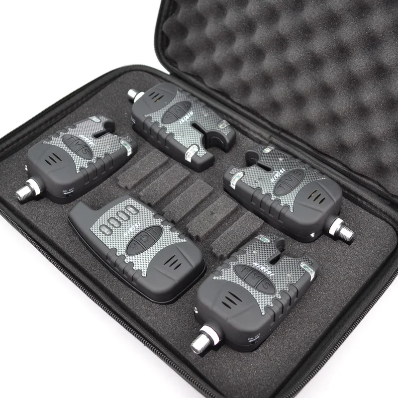 

Wireless fishing electronic alarm set 4+1 fishing bait alarms indicator for carp coarse fishing