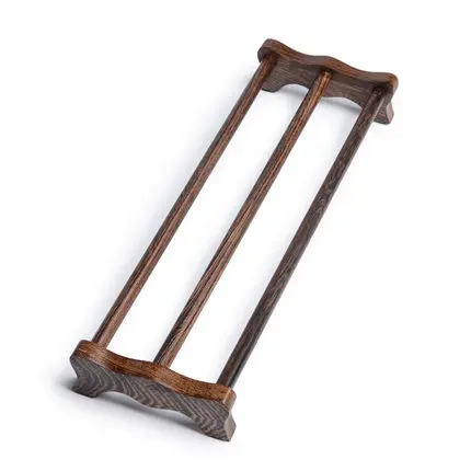 Free Shipping Kung Fu Tea ceremony Accessories Solid wood Portable Bamboo Cool Cup holder Folding Cup Holder - Цвет: 12 style