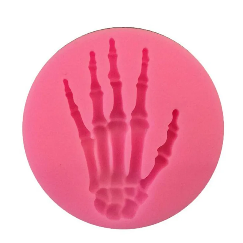 

Halloween Skeleton Hand Shape Silicone Cake Mold ,Bakeware Mould For Cookie Chocolate Jelly Candy Fondant Cake Decorating Tools