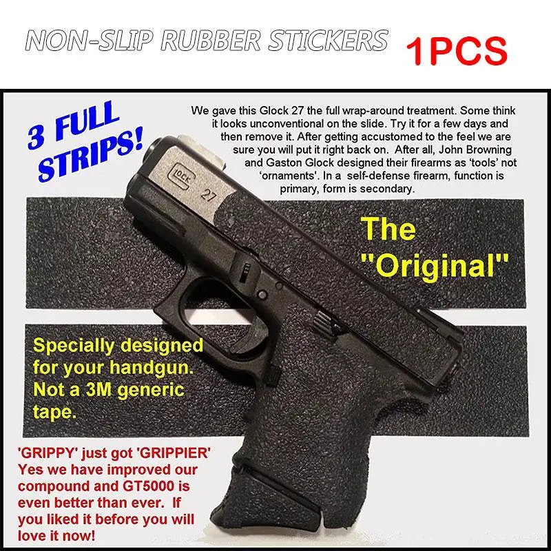 Autohesion Tools Durable Strips Grip Tape Cameras Sticker Rubber Sticker Pistol Antiskid