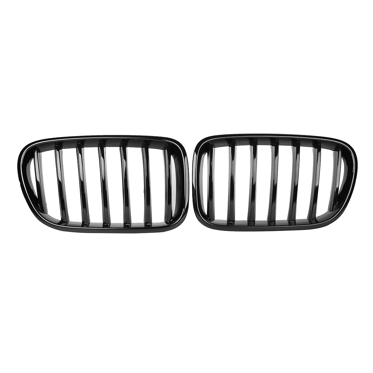 Для BMW X3 F25 2010 2011 2012 2013 1 пара передняя Передняя ножка гриль глянцевая черная замена