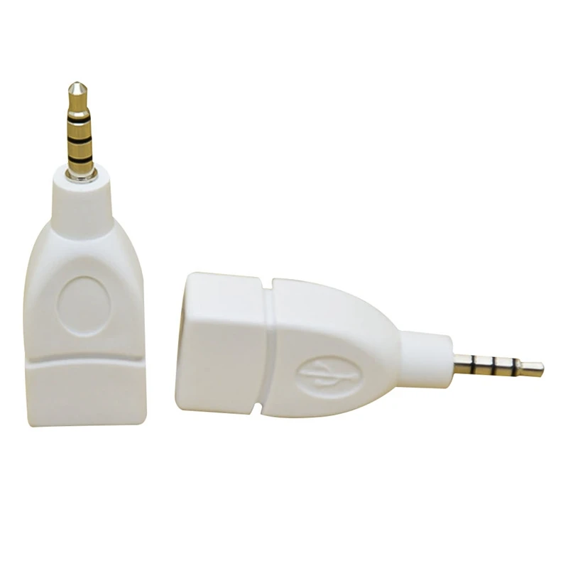 

New Converter USB Adapter Car Audio Adapter USB Female to 3.5mm Audio Durable Car Plug