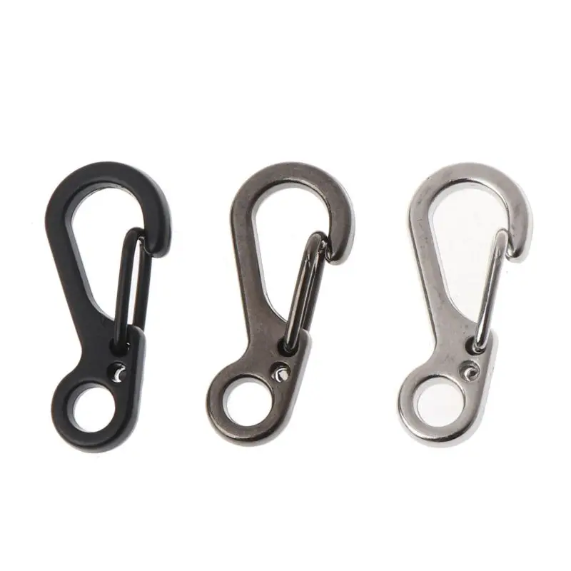 

10 Mini SF Carabiners Backpack Clips EDC Keychain Outdoor Tactical Survival Gear