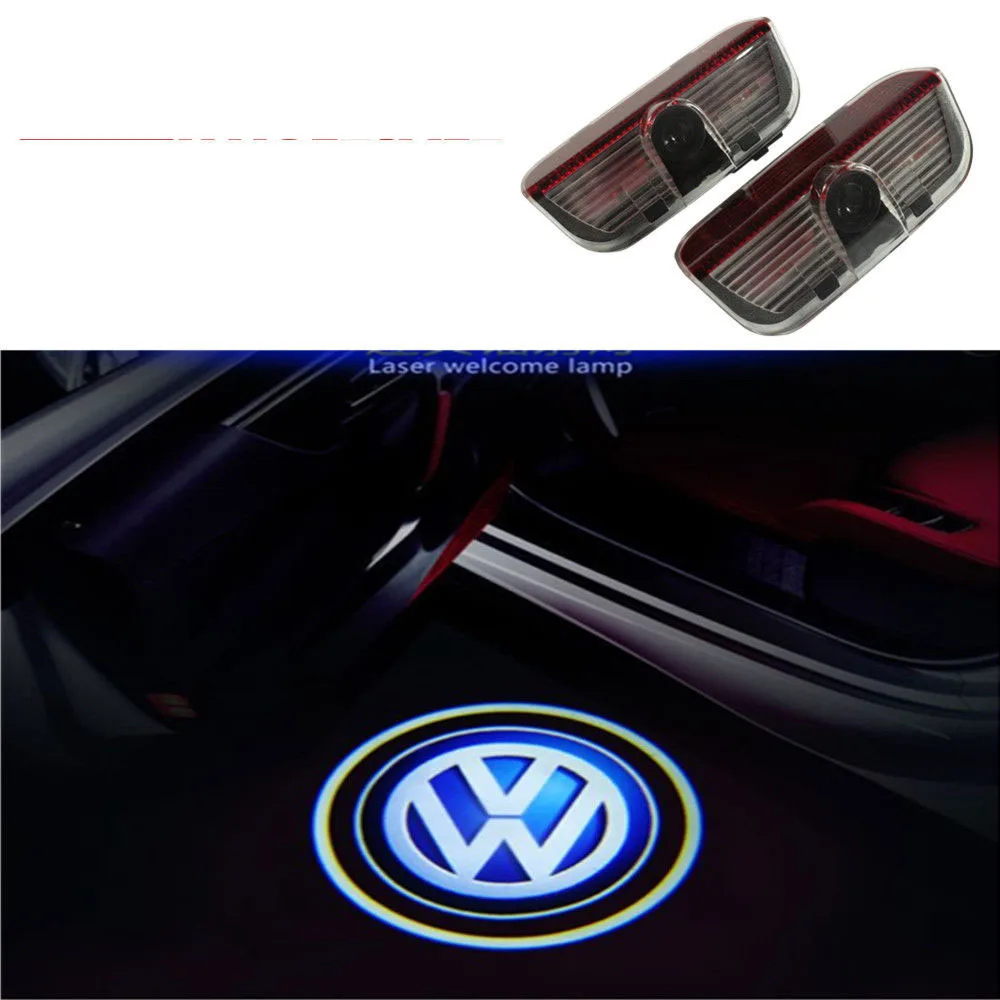 Из светодиодов предупреждение двери свет с VW логотип проектор для Golf 5 6 7 Jetta MK5 MK6 CC