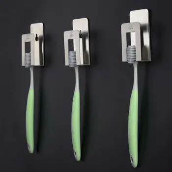 

10pcs/lot Stainless steel 304 Toothbrush Holder High Quality Bathroom Sets New Automatic Toothpaste Dispenser Toothbrush Holder