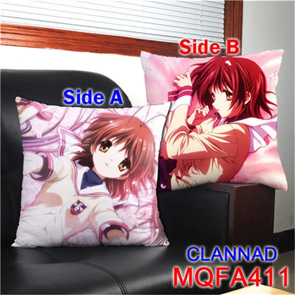 45x45 см Индивидуальные Clannad Декоративные подушки мягкие квадратный две стороны печатных Подушки детские для Clannad аниме Вентиляторы подарки