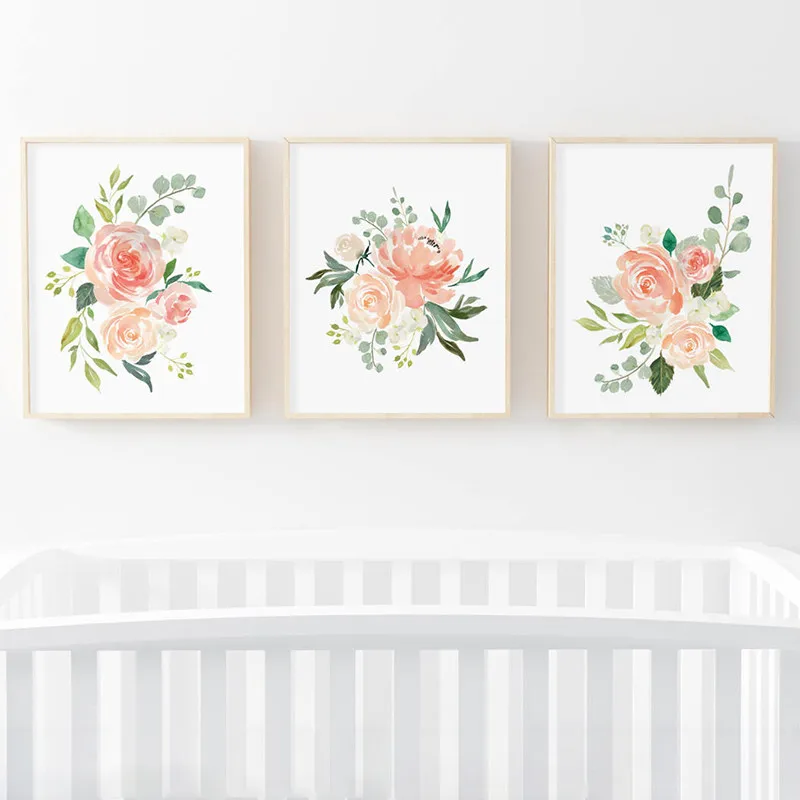 Watercolor-Flowers-Posters-and-Prints-Set-Of-3-Floral-Prints-Nursery-Wall-Art-Pictures-Bedroom-Decoration