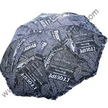 Три складные зонты, открытые руки, зонтик, зонт, супермини, арсированные зонты, шнуровка, английская Газета дизайн, УФ-защита