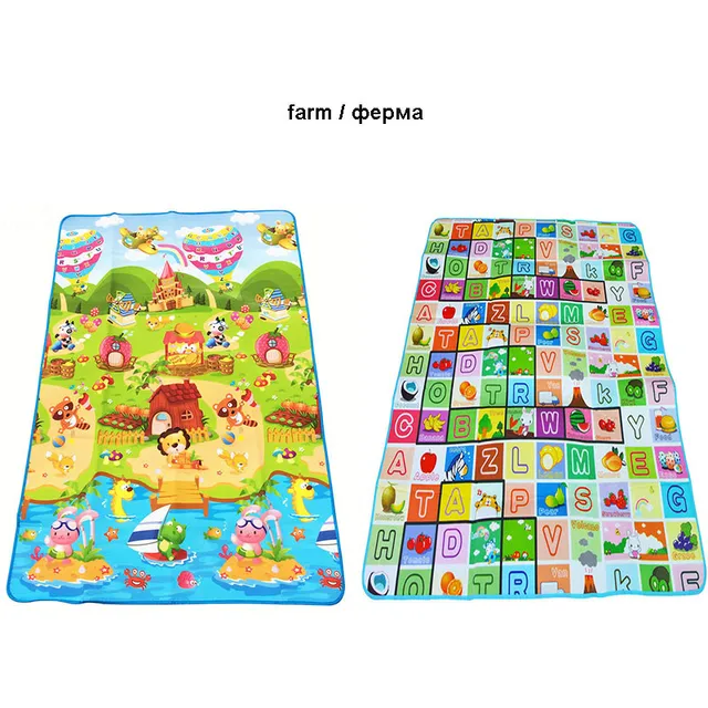 Dad-baby Alfombra de juego para bebé para el suelo para el parque infantil  TODALE, tapete de una pieza antideslizante acolchado para bebé para jugar