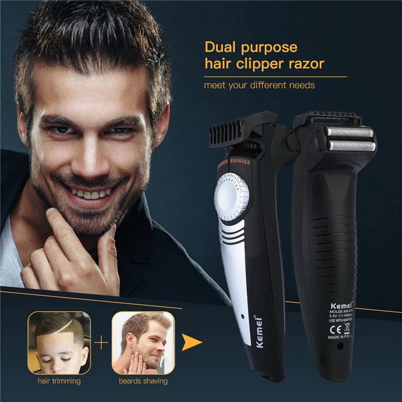 Original Kemei 819 2 in1 Professiona Hair Trimmer Clipper Electric