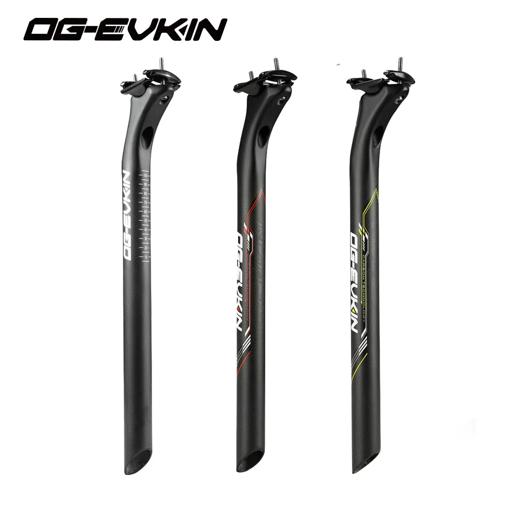 OG EVKIN 3K Matt Carbon Bicycle Seatpost 31.6mm 350mm Bike Seatpost