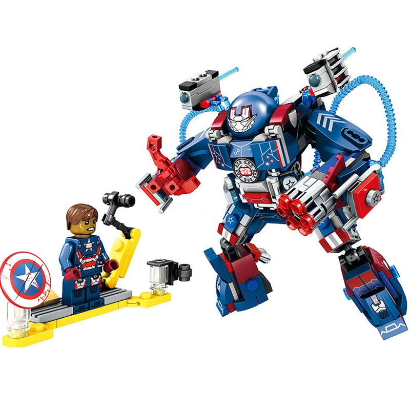 

2019 NEW War Machine Buster MK2 Captain America Building Blocks Sets Bricks Marvel Movie Model Kids Toys For Children Gifts