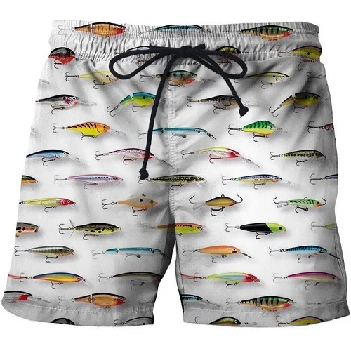 Лето, мужские пляжные шорты, мужские и женские пляжные шорты с 3d принтом рыбы, рыбы, акулы, размер S-6XL - Цвет: STK431