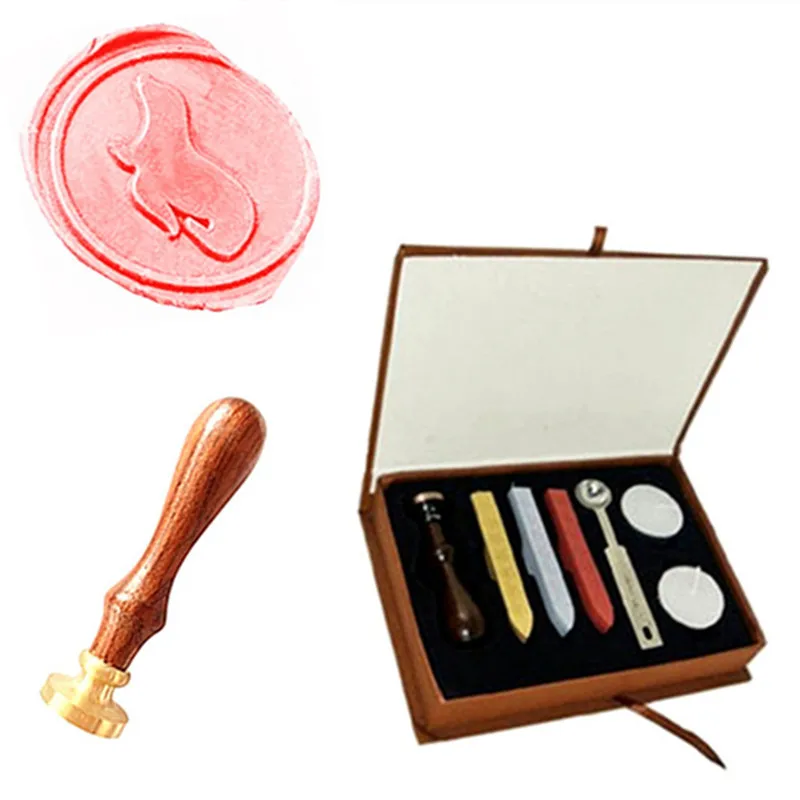 Vintage Logo Sea Lions Seals Custom Picture Wedding Invitation Wax Seal