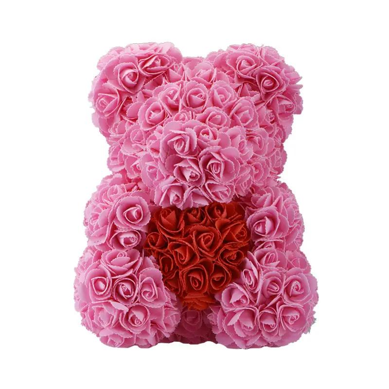 Ликвидация 40 см Румяна наш en peluche Роза наша Роза искусственное dcoration cadeau du Jour de Valentine - Цвет: 40cm