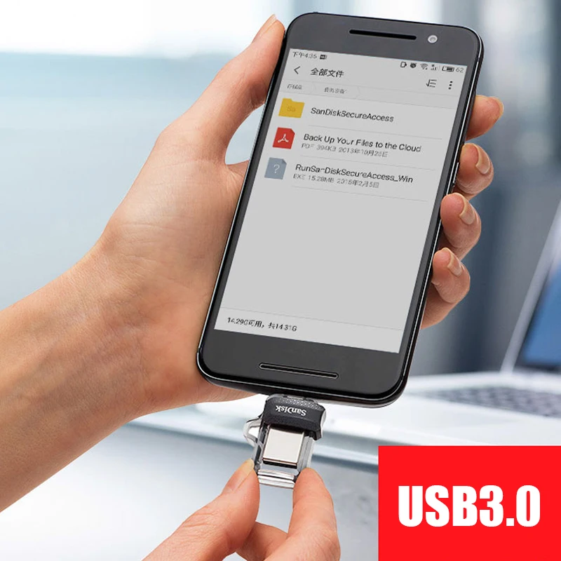 SanDisk OTG USB флеш накопитель 32 ГБ 16 3 0 дюйма 128 64 ГБ|64gb pendrive|16gb usb 3.0mini pen drive |