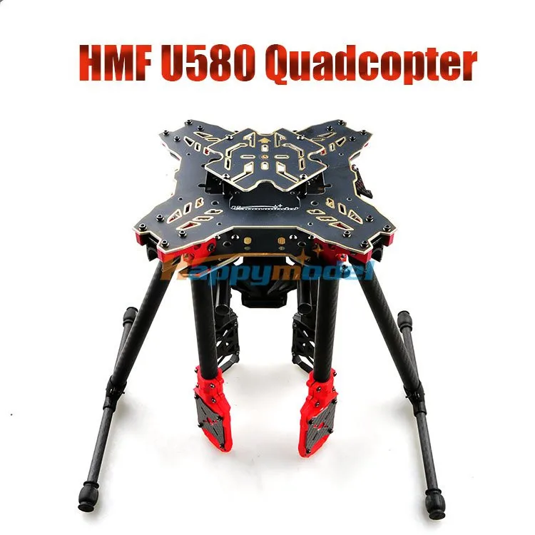 HMF u580 Тотем серии Carbon Волокно зонт складной FPV-системы Quadcopter Рамки 580 мм с высоким Шасси/занос Gimbal Гора трубки