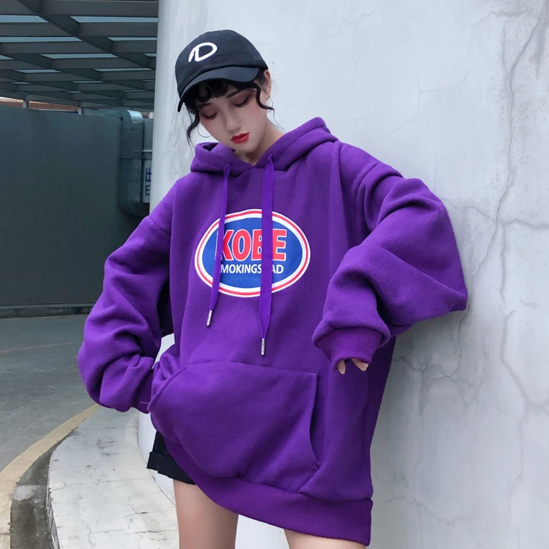 YouGeMan модная уличная хип хоп толстовка женская зимняя Корейская Ulzzang Harajuku
