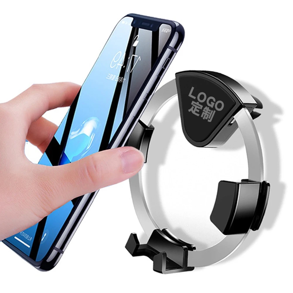 

Circular Car Phone Holder Universal in car Mobile Phone Holder Stand Air Vent Gravity Cell for iPhone for Xiaomi GPS