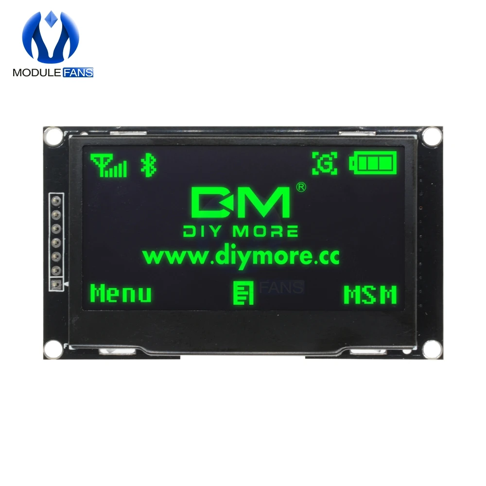 2,4" 2,42 дюймовый цифровой ЖК-экран 12864 128X64 OLED дисплей модуль C51 плата для Arduino зеленый/желтый/белый/синий SSD1309 STM32