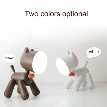 

Dog Night Light Lamp Table Reading Lamp USB Chargeable Cute Dog Kids Cartoon Nightlight Lamps TN88