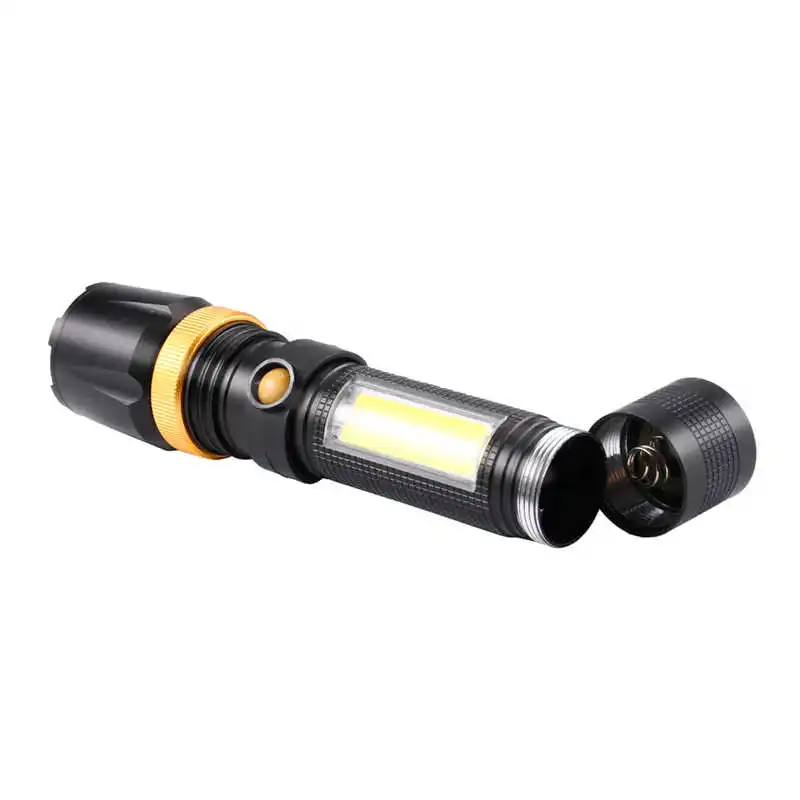 Rotary Zoom XML T6 LED Flashlight USB Rechargeable Torch 3 Modes Light Lamp torch flashlight t6 by 18650 battery #3o8 (5)